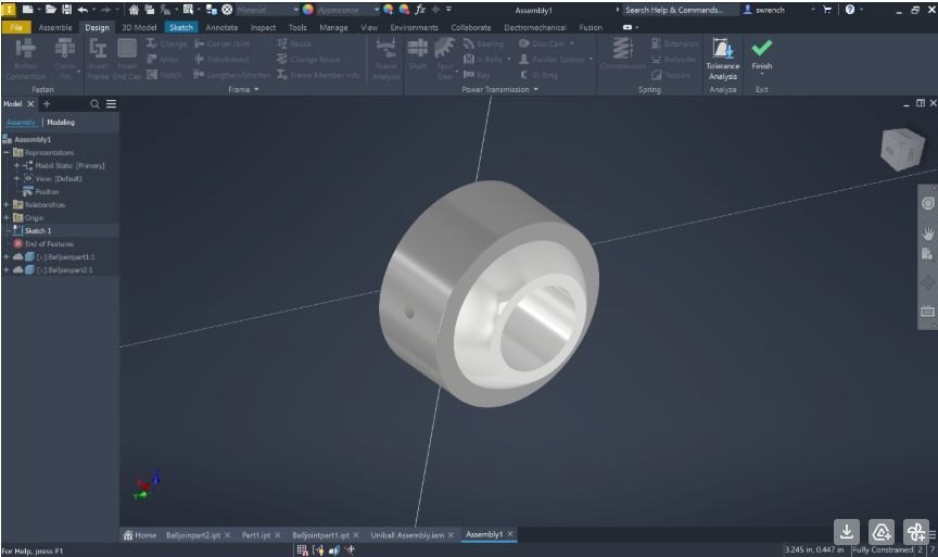 Assembly constraints in Autodesk Inventor