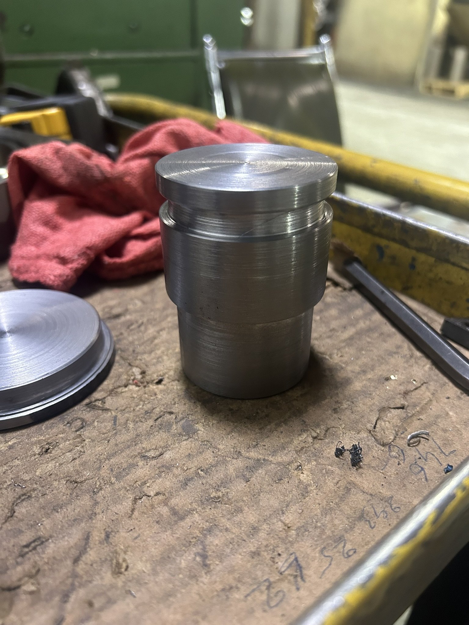 Part off the machine