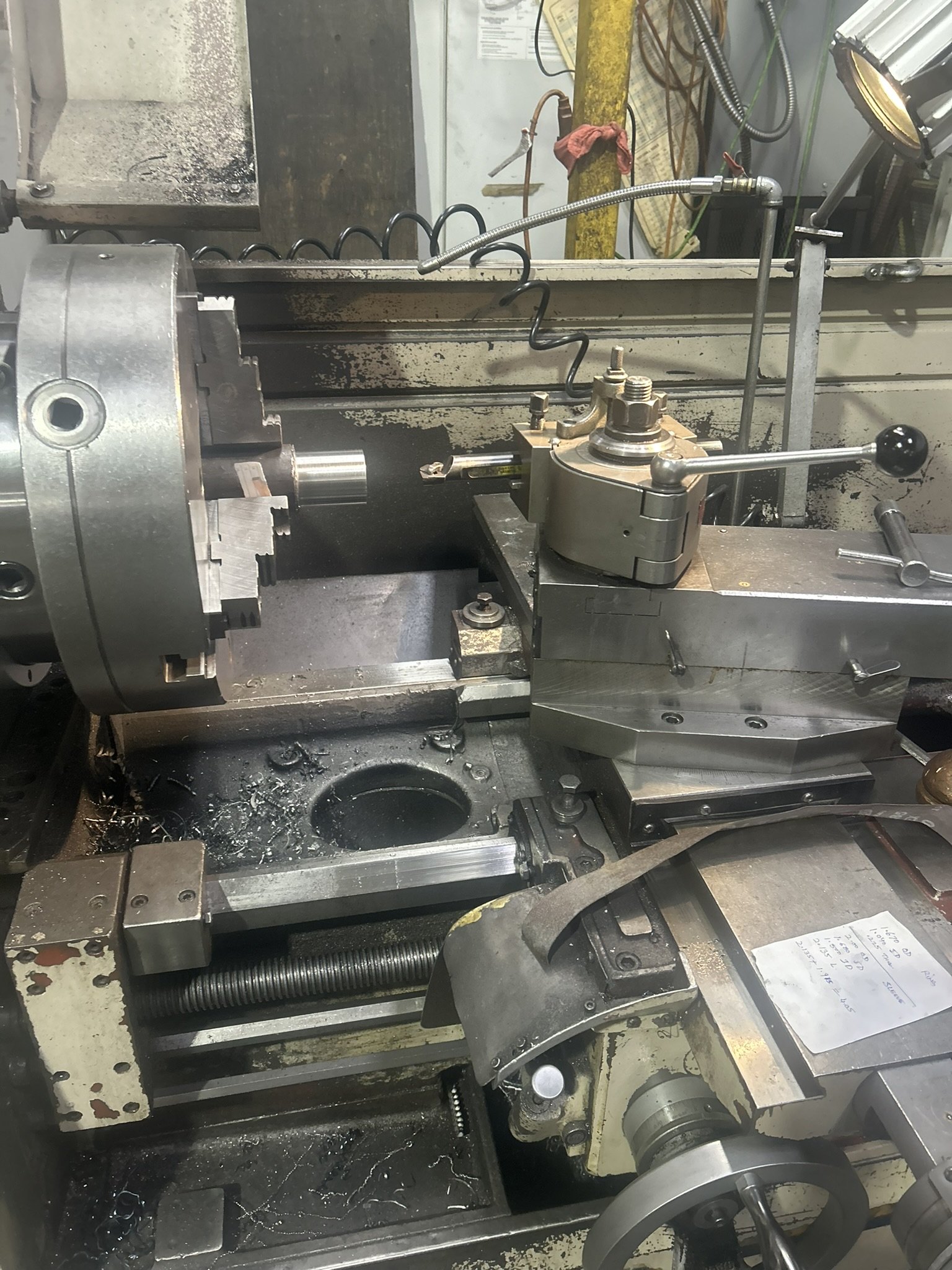 Turning in progress