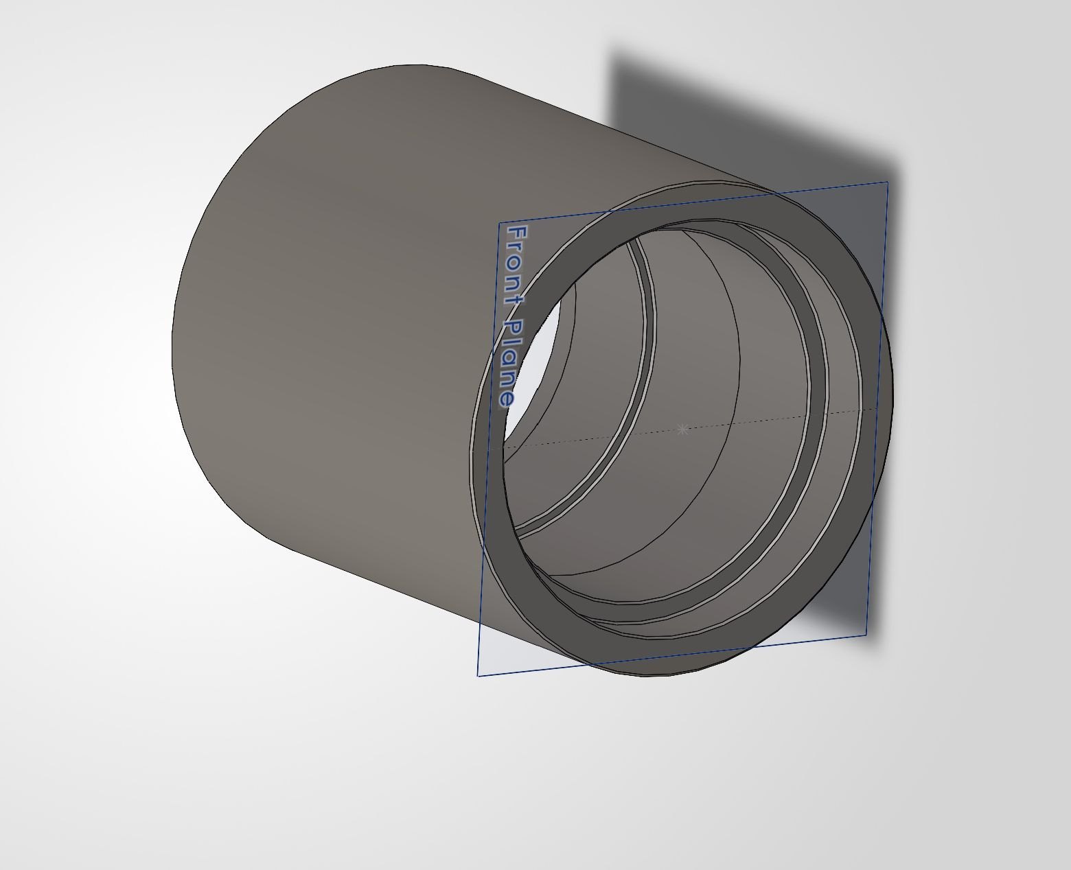 Hub, sectioned to show the bore